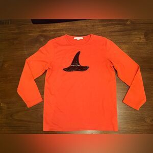 Halloween witches sequin shirt size small 3/4 sleeve